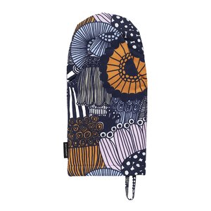 Marimekko Pieni Siirtolapuutarha ugnsvante 32 cm vit/ljusgul/orange/blå