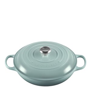 Le Creuset Signature gjutjärnsgryta buffé 30 cm 3,5 L sea salt