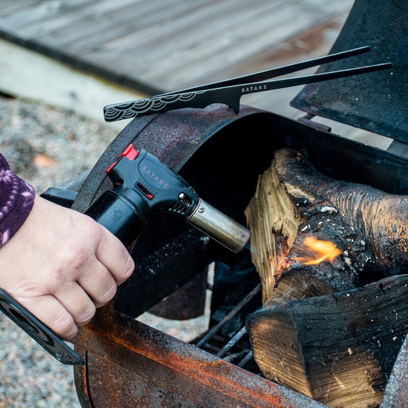 Satake Flame King Gasbrännare Svart