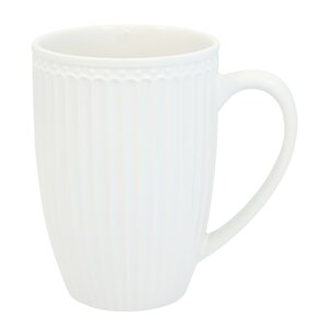 GreenGate Everyday Alice hög mugg 40 cl vit