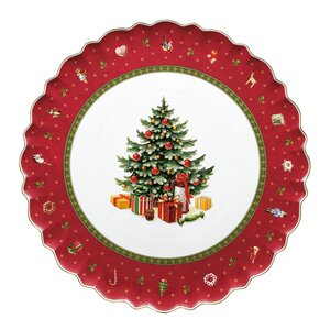 Villeroy & Boch Toy-s Delight tårtfat 33 cm röd/vit