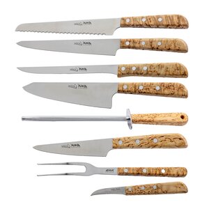 EKA Cuisine knivset 8 delar trä
