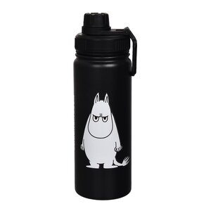 Nordicbuddies Mumin termoflaska 0,55 L Mumintrollet arg svart