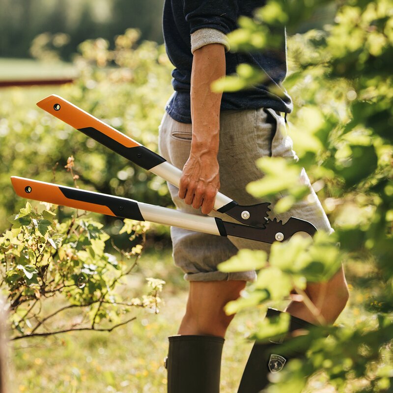 Fiskars PowerGear™ X röjningstång grentång sidoskär S LX92 62,5 cm orange/svart