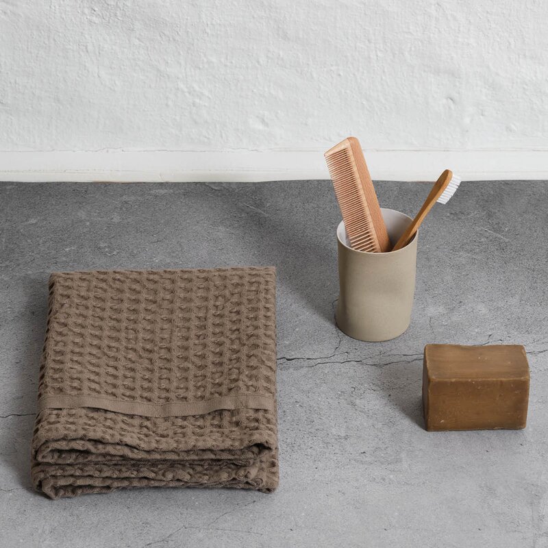 The Organic Company Big Waffle handduk 50x75 cm clay