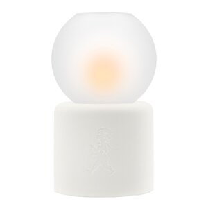 SOLSTICKAN Globe värmeljuslykta 17 cm vit