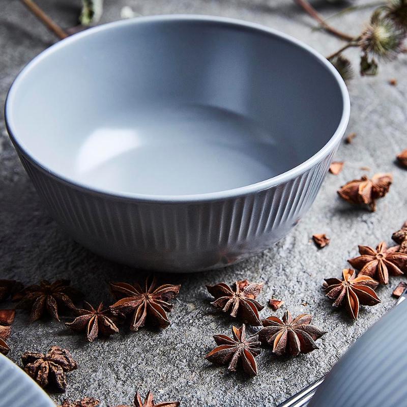 Aida Groovy Skål 14,5 cm Grå