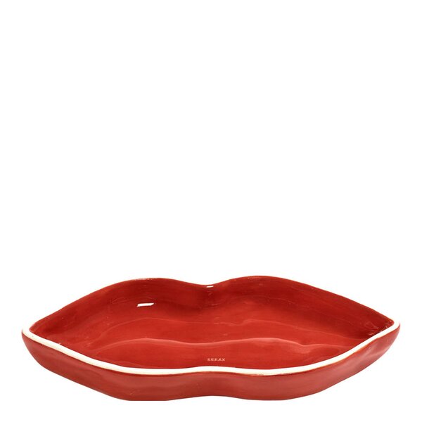Serax Les Objets Mouleversants Lips serveringsfat S 16x6 cm röd