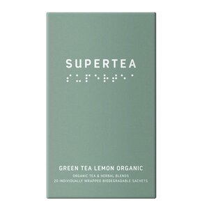 Teministeriet Supertea ekologiskt grönt te 30g 20-pack citron