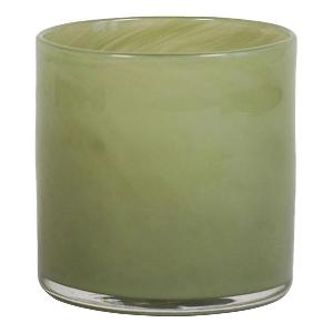 Tell Me More Lyric Ljuslykta 8x8 cm Olive Green