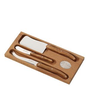 Jean Dubost Laguiole Ostkniv 3 delar Olivträ