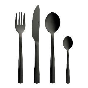 Aida Raw Bestick 16-del set Mattsvart 