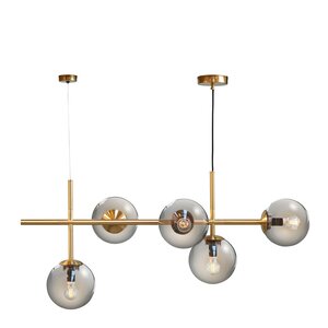 Dyberg Larsen COMO pendellampa 39 cm rök/mässing