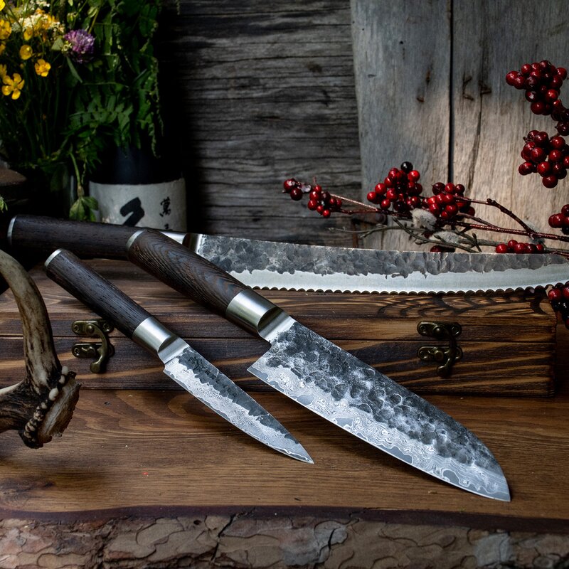 Satake Kuro Knivset 3 delar Rostfri