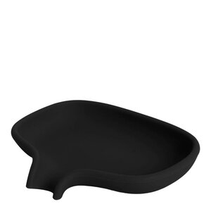 Bosign Flow tvålfat med avrinning 13,5 cm silikon svart