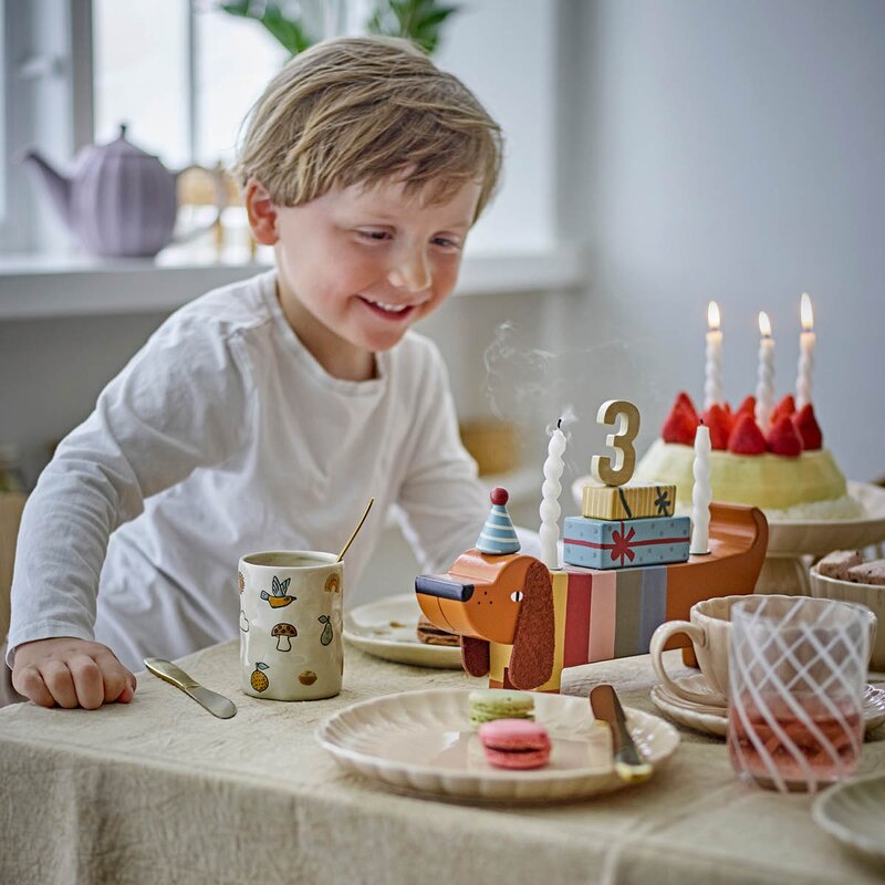 Bloomingville MINI Agnes barnservis 3 delar vit