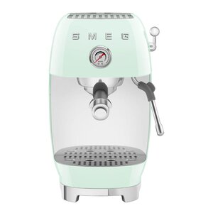 SMEG manuell espressomaskin med Cold Brew ECF03 pastellgrön