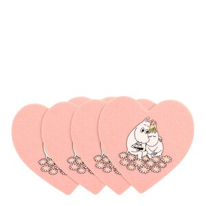 Muurla Mumin glasunderlägg 10,5 cm 4-pack Tillsammans