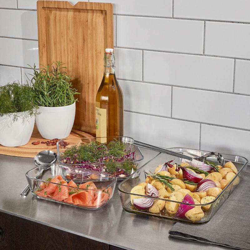 Rosendahl Grand Cru ugnsformar i glas set 3 delar