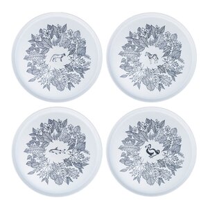 Vargen & Thor Servisen C tallrik 25 cm 4-pack Kostcirkeln Kalle Möller Edition