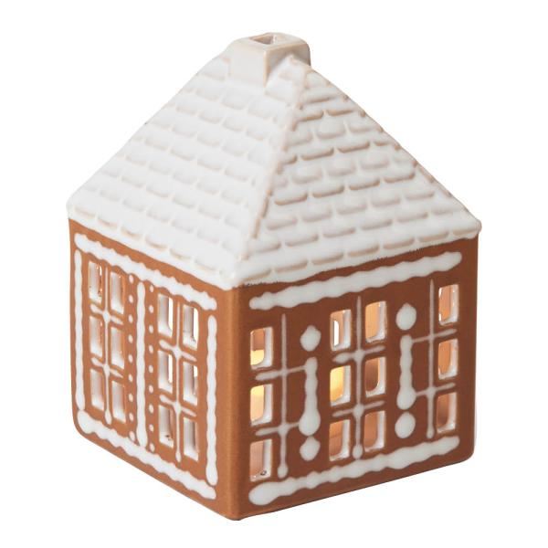 Kähler Pepparkakshus Ljuslykta Small Brun