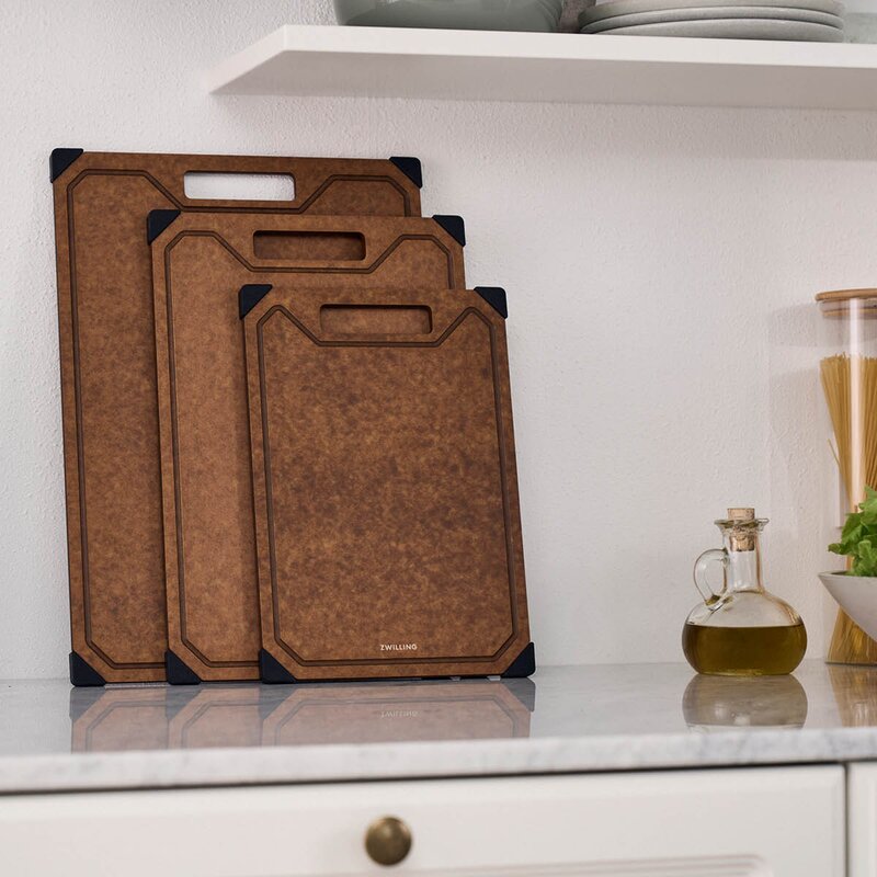 Zwilling Skärbräda 42x30 cm träfiber brun