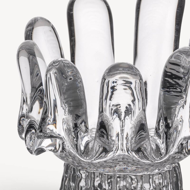 Kosta Boda Sunflower ljuslykta 9,2 cm klar