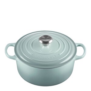 Le Creuset Signature gjutjärnsgryta rund 24 cm 4,2 L sea salt