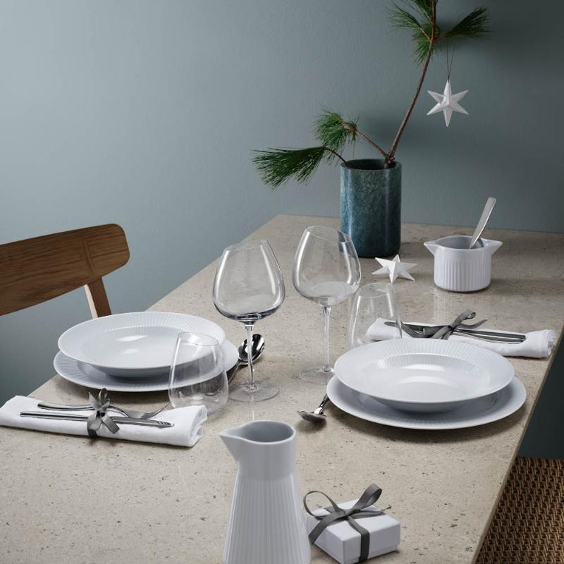 Eva Trio Legio Nova tallrik djup 25 cm 4-pack vit