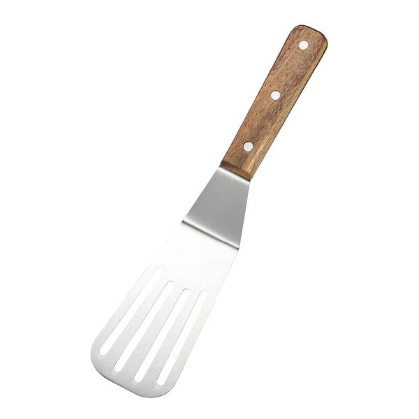 Dorre Steph stekspade slitsad 28 cm stål/gummiträ