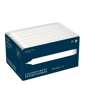 Liljeholmens Kronljus 20 cm 30-pack vit