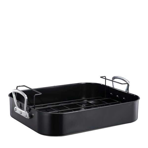 Modern House Kitchen Essentials ugnsform med handtag 40x32x12 cm stål/svart