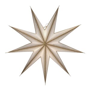House Doctor 9 Point adventsstjärna 60 cm off-white champagne