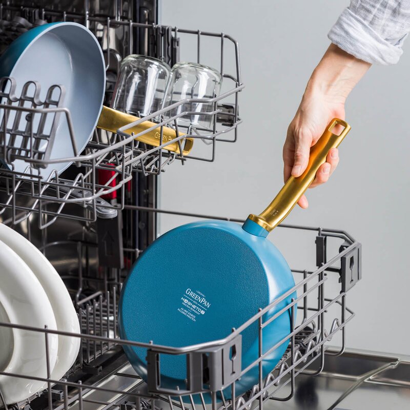 GreenPan Evolution keramisk stekpanna 2 delar 20+28 cm blå