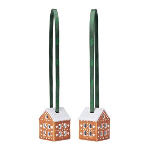 Kähler Pepparkaka julhänge 5x4 cm 2-pack pepparkakshus