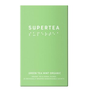 Teministeriet Supertea ekologiskt grönt te 30g 20-pack mynta