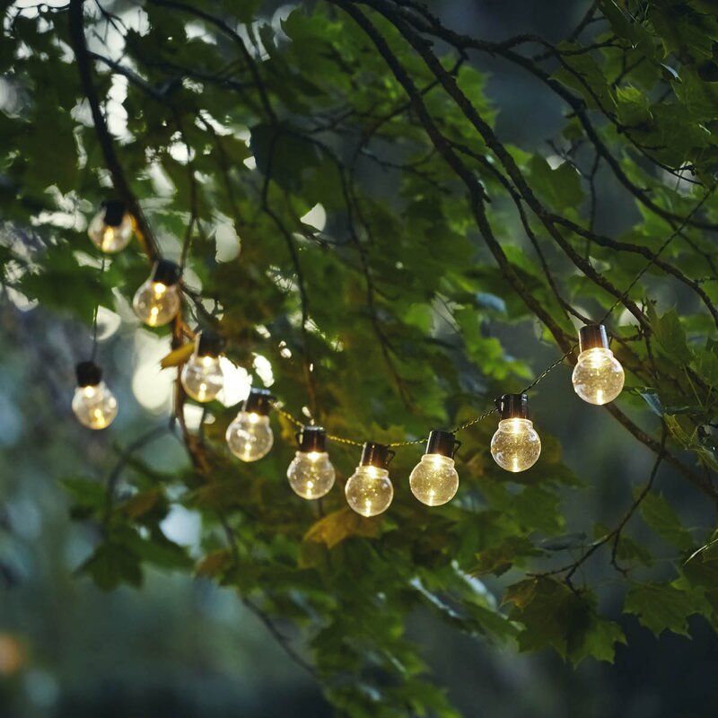 Star Trading Partaj Solar solcell ljusslinga 481-06 180 cm svart