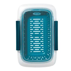 Oxo Prep & Go Behållare med durkslag 450 ml