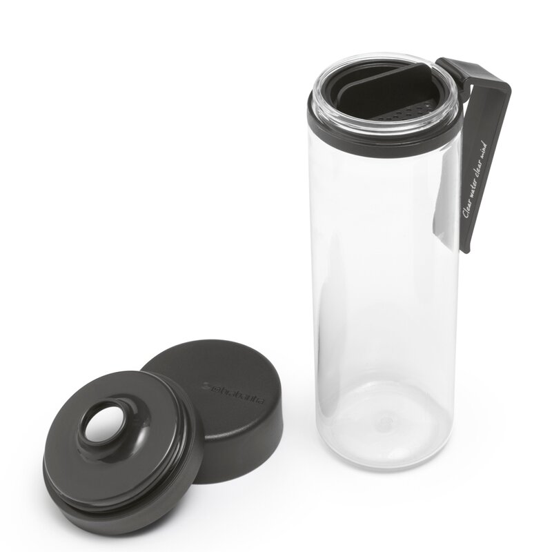 Brabantia Make & Take vattenflaska med sil 0,5 L mörkgrå