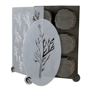 Plate It Formar i silikon 3 delar Wood