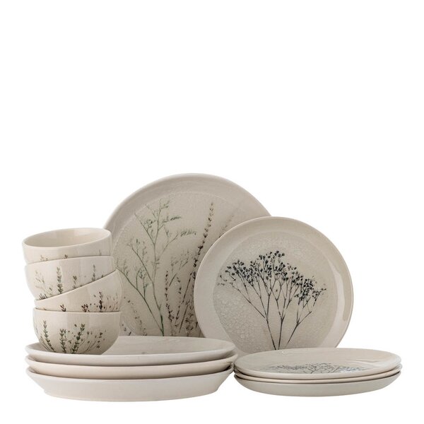 Bloomingville Bea servisset 12 delar natur