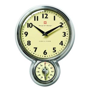 Bengt Ek Väggklocka med timer 60 min aluminium