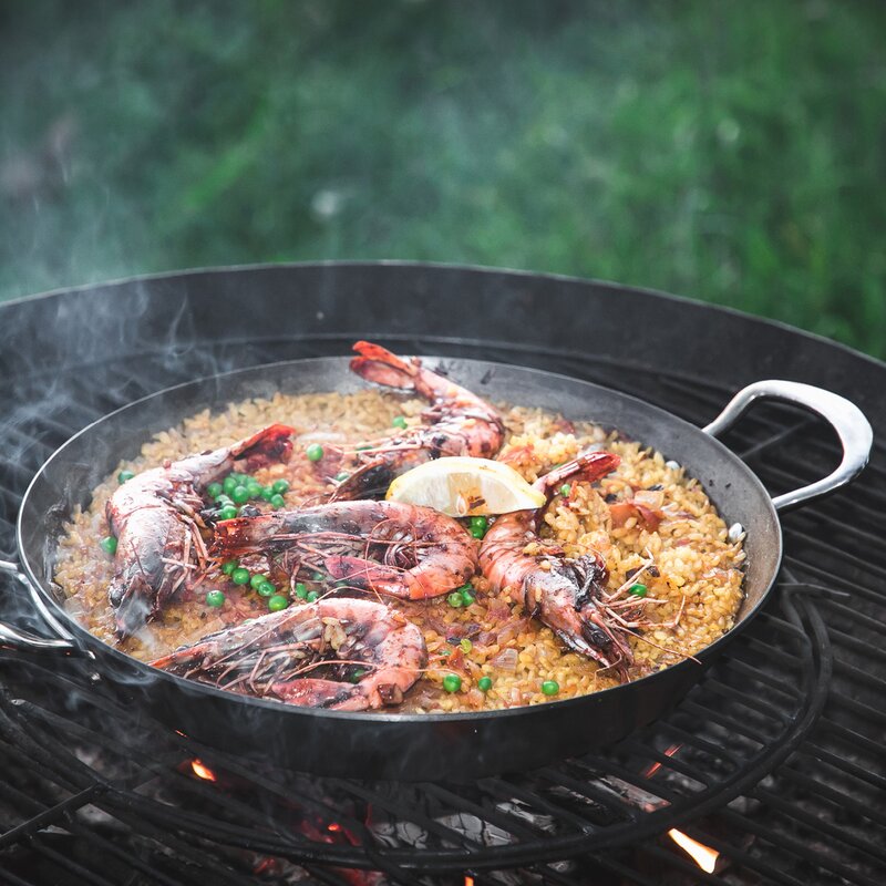 Samuel Groves Carbon Steel paellapanna i kolstål 30 cm