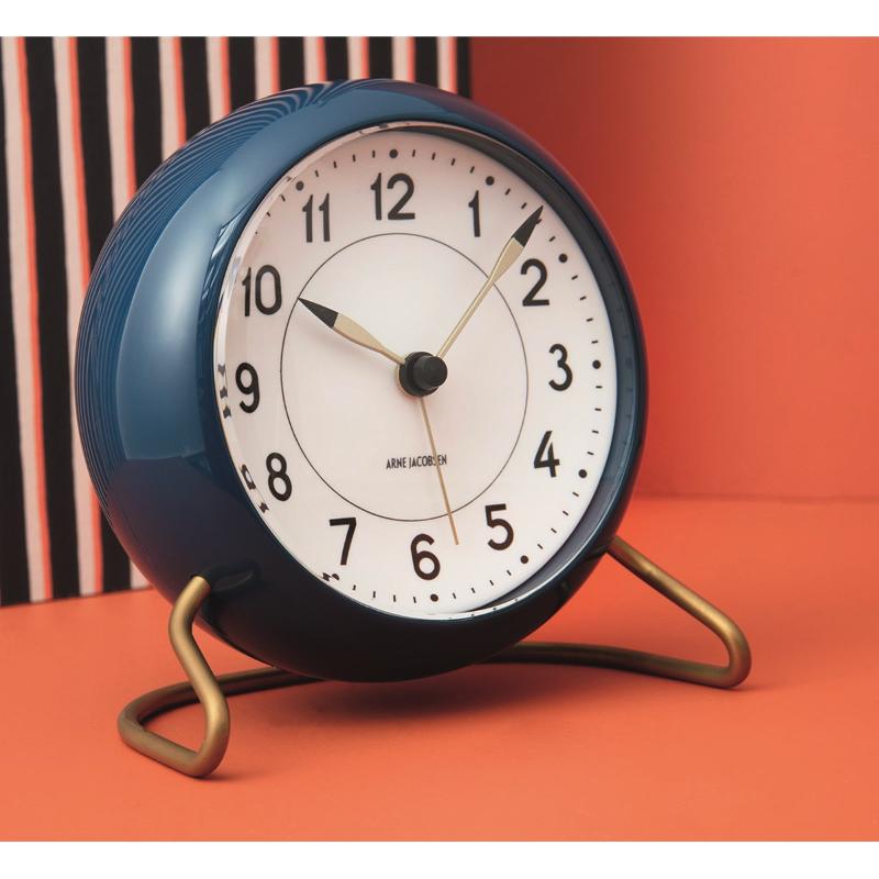 Arne Jacobsen Station Bordsur 11 cm Blå/Mässing