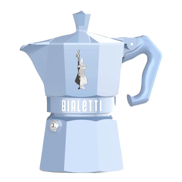Bialetti Exclusive Moka Express 3 koppar 13 cl Ljusblå