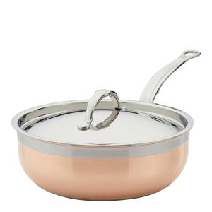 Hestan Copperbond Traktörpanna med lock 24 cm 3,7 L Koppar