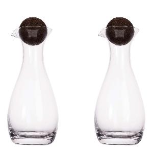 Sagaform Nature Karaffer 35 cl 2-pack Klar/Brun