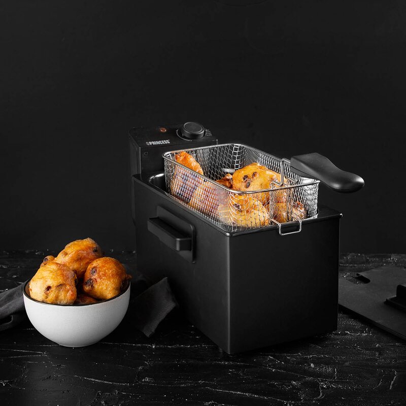 PRINCESS Fritös 182727 3L 2000W svart rostfritt stål