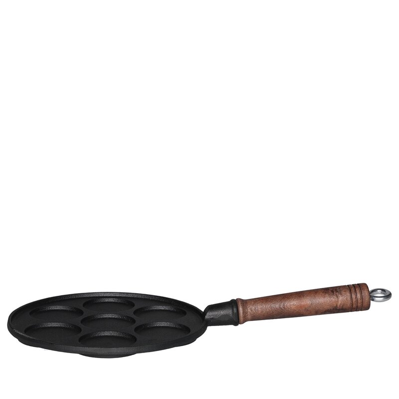 Maku Plättlagg i gjutjärn med trähandtag 23 cm