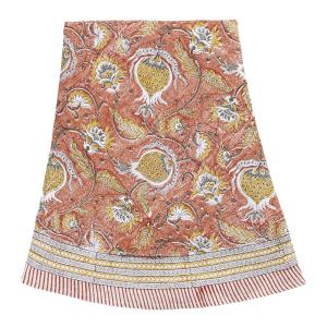 Chamois Pomegranate linneduk rund 220 cm orange